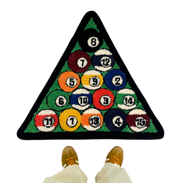 Billiard Triangle Rug