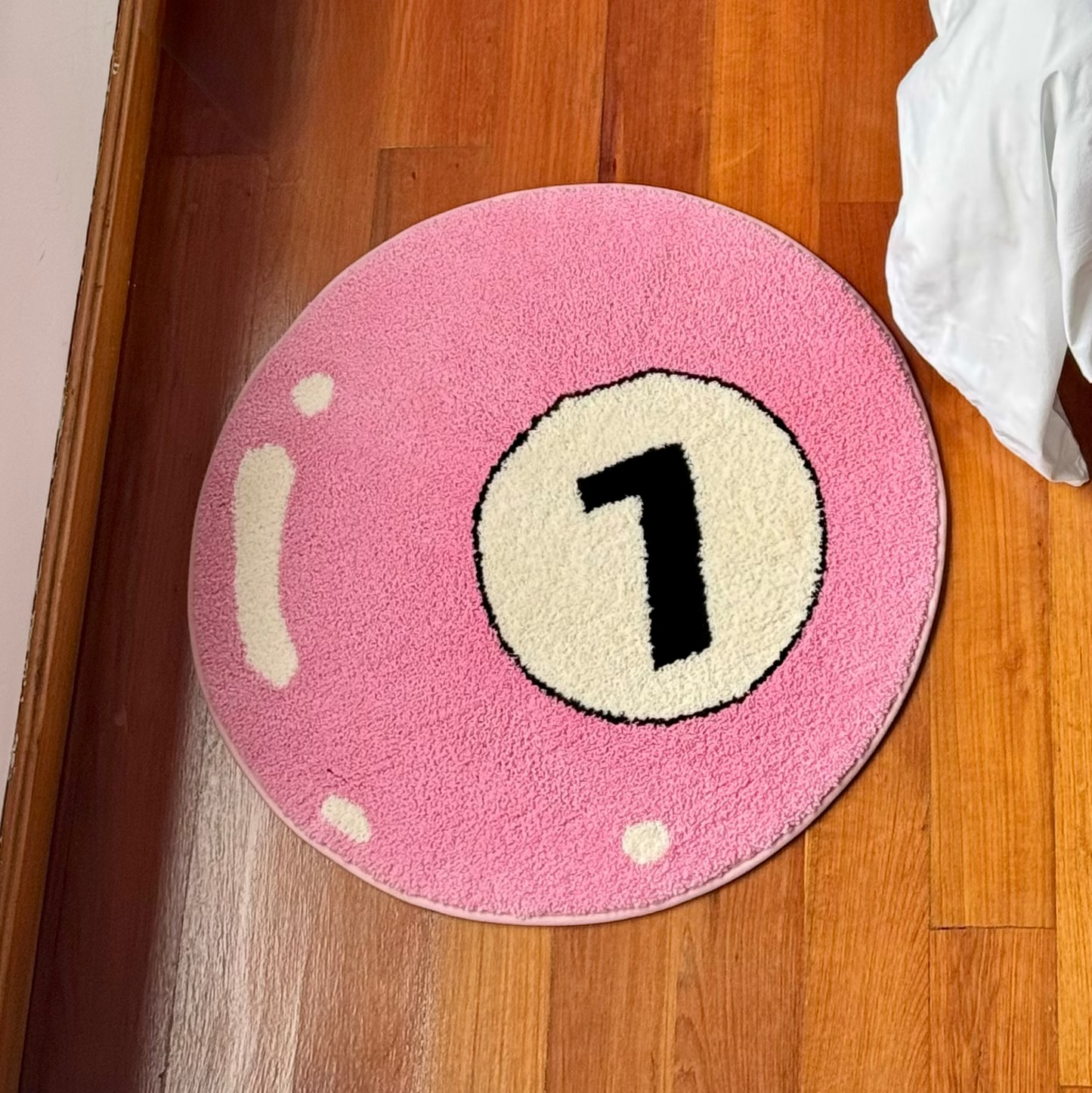 Pink Seven Ball Rug