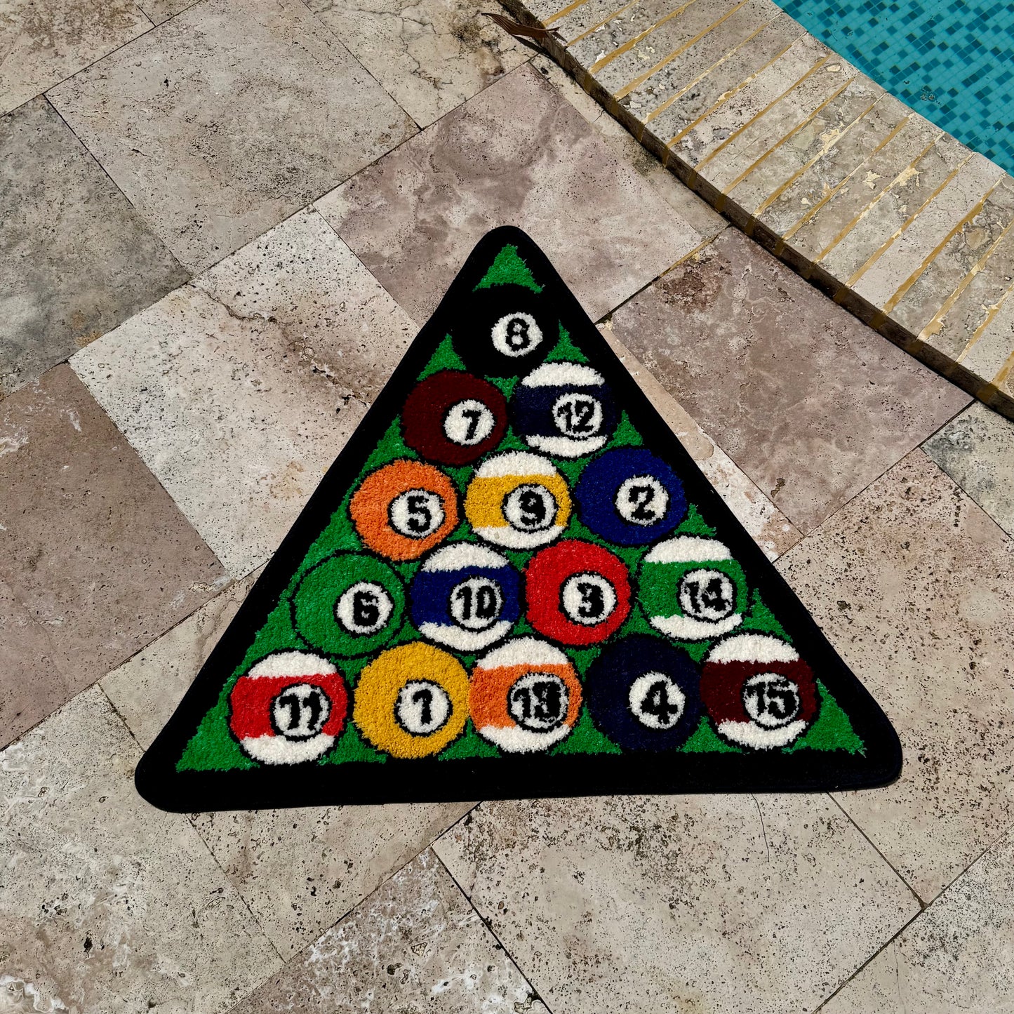 Billiard Triangle Rug