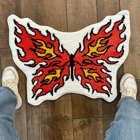 Flame Butterfly Rug