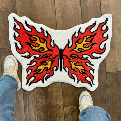 Flame Butterfly Rug