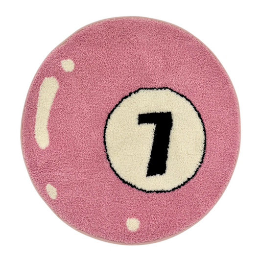 Pink Seven Ball Rug