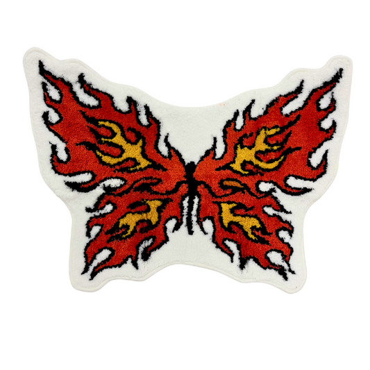 Flame Butterfly Rug