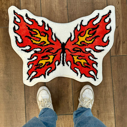 Flame Butterfly Rug